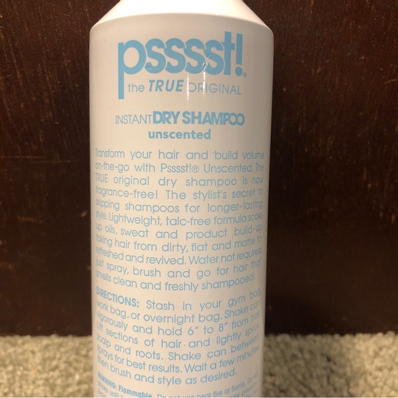 Psssst! The True Original Instant Dry Shampoo UNSCENTED Refreshes Revives 5.3oz - Picture 4 of 8